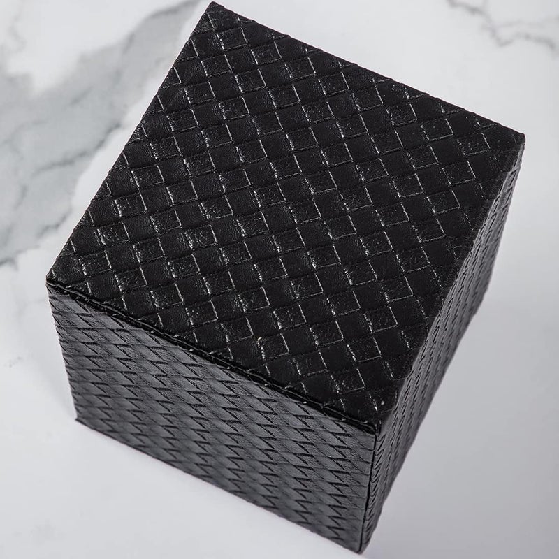 SUNYUROU Black Tissue Box Cover, Square, Tissue Box Holders for Bathroom Accessories - Image 5